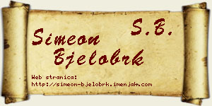 Simeon Bjelobrk vizit kartica